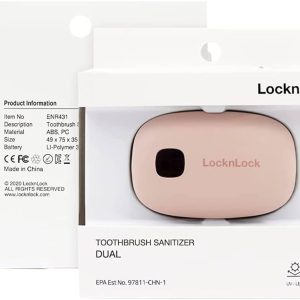 LocknLock UV Toothbrush Sanitizer/Cover for Home/Travel