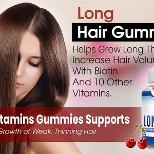 Long Hair Gummies – Anti-Hair Loss Supplement for Fast Hair Growth of Weak