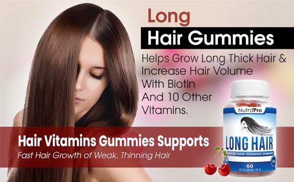 Long Hair Gummies – Anti-Hair Loss Supplement for Fast Hair Growth of Weak