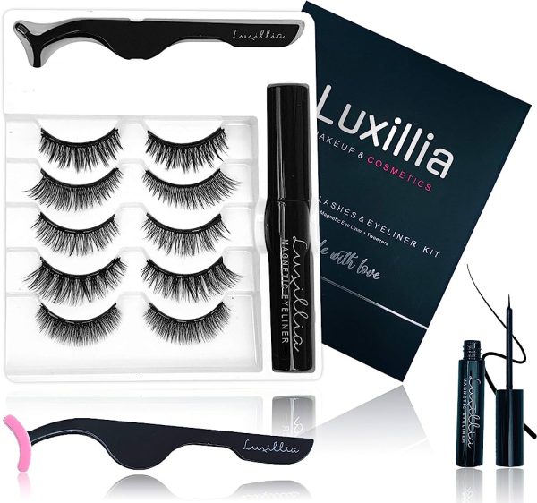 Longer Five Magnetic Eyelashes [No Glue] Premium Quality False Eyelashes