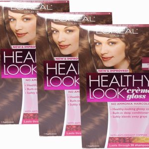 Loreal Healthy Look Hair Dye, Creme Gloss Color, Medium Brown