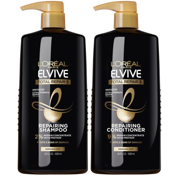 L'Oreal Paris Elvive TR5 Repairing Shampoo, Conditioner and Protein Recharge
