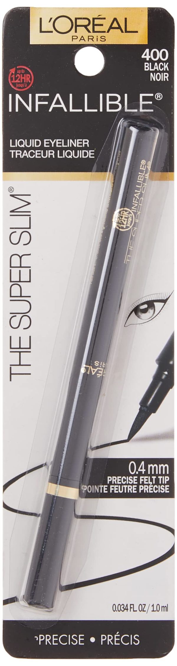 L'Oreal Paris Makeup Infallible Super Slim Long-Lasting Liquid Eyeliner