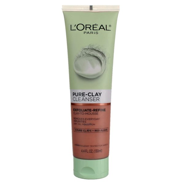 L'Oreal Paris Skincare Pure-Clay Facial Cleanser with Red Algae