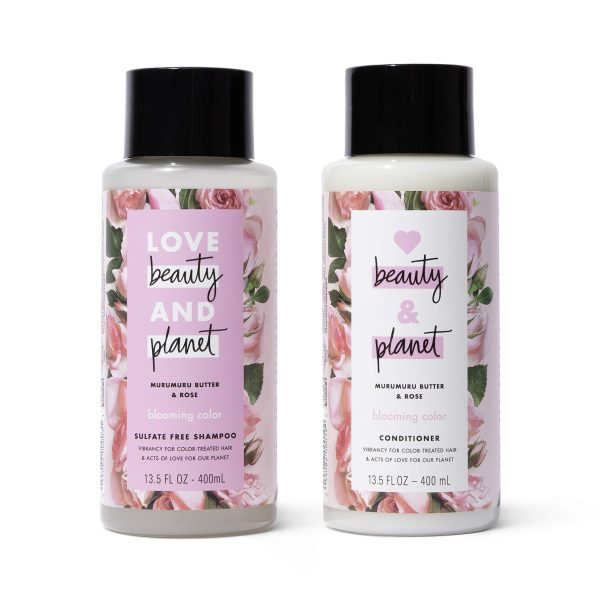 Love Beauty & Planet Rose Shampoo and Conditioner for Color Treated Hair