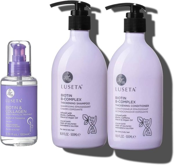Luseta Biotin B-Complex Shampoo & Conditioner Set for Hair Growth