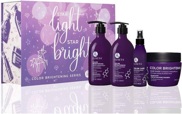 Luseta Color Brightening Complete Haircare Set for Blonde and Gray Hair