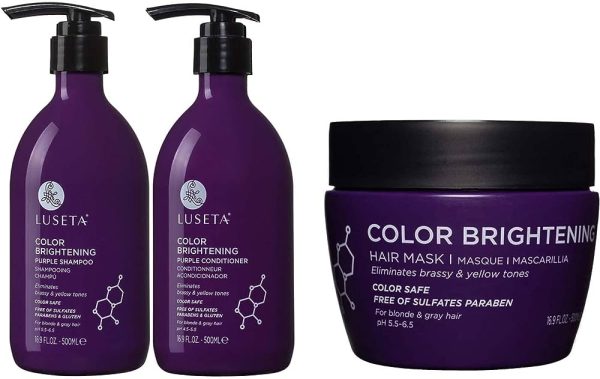 Luseta Color Brightening Purple Shampoo and Conditioner Set