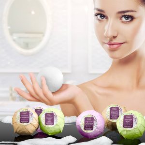 Luxury Aromatherapy Bath Bombs: Deep Body Relaxation Deluxe Gift Set