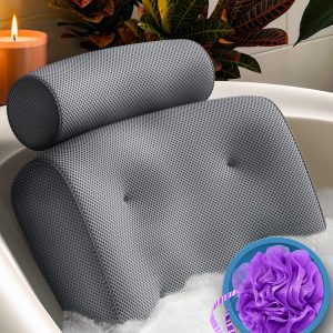 Luxury Bath Pillow Bathtub Pillow - Unique Neck Support Like No Other