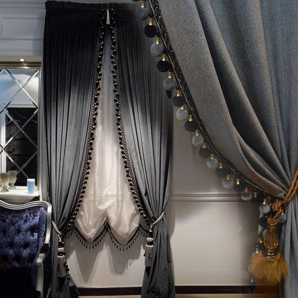 Luxury Curtain for Living Room Blackout Velvet