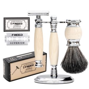 Luxury Safety Razor Shaving Kit - Includes Double Edge Safety Razor
