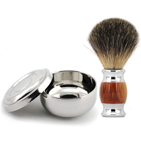 Luxury Shaving Bowl and Brush Set