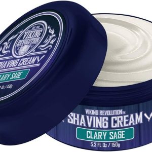 Luxury Shaving Cream Clary Sage Scent - Soft, Smooth and Silky Shaving Soap