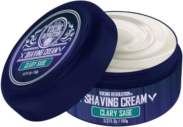 Luxury Shaving Cream Clary Sage Scent - Soft, Smooth and Silky Shaving Soap