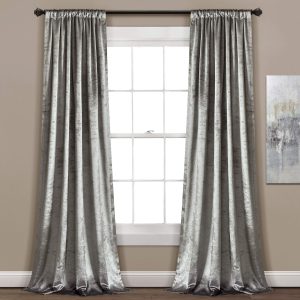 Luxury Shimmery Window Curtain Panel Set