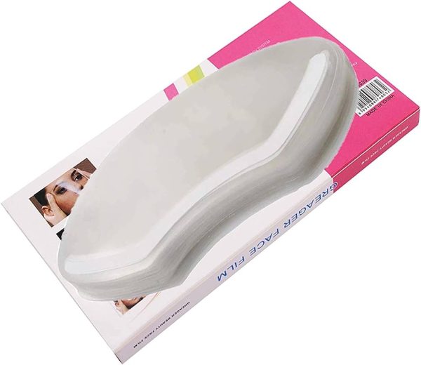 LWBTOSEE 100PCS/Pack Hairdresser Transparent Clear Hairspray Brow Shield