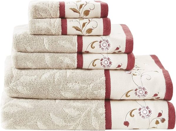 Madison Park Serene 100% Cotton Bath Towel Set