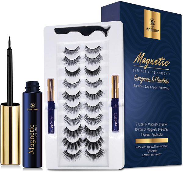 Magnetic Eyeliner and Lashes Kit with Applicator
