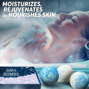 MAJESTIC PURE Bath Bombs Gift Set of 6 – Made with Pure Essential Oils