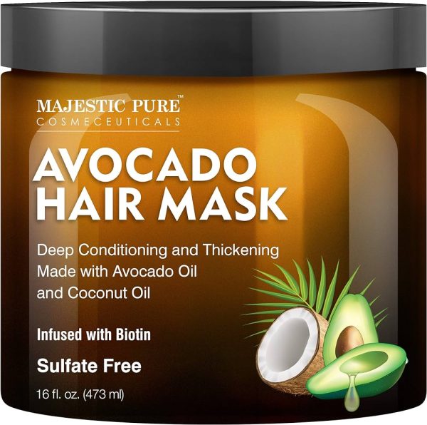 Majestic Pure Coconut Oil Hair Mask, Offers Natural Hair Care Treatment