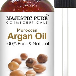 Majestic Pure Moroccan Argan Oil for Hair, Face, Nails, Beard & Cuticles