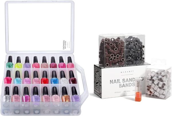 Makartt Universal Clear Nail Polish Organizer Holder for 48 Bottles