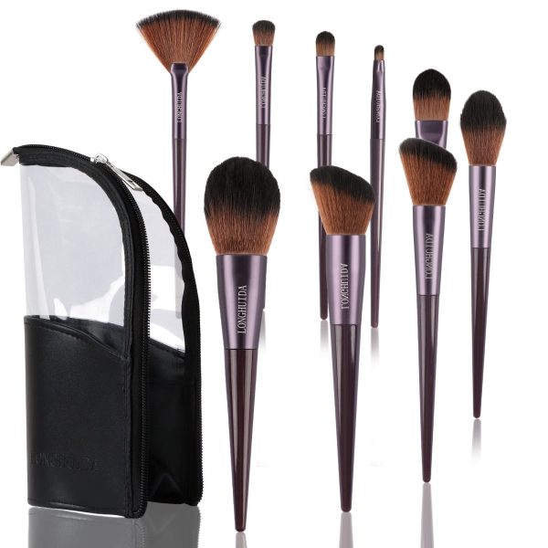 Make Up Brushes,Professional 9Pcs Premium Synthetic Makeup Brushes