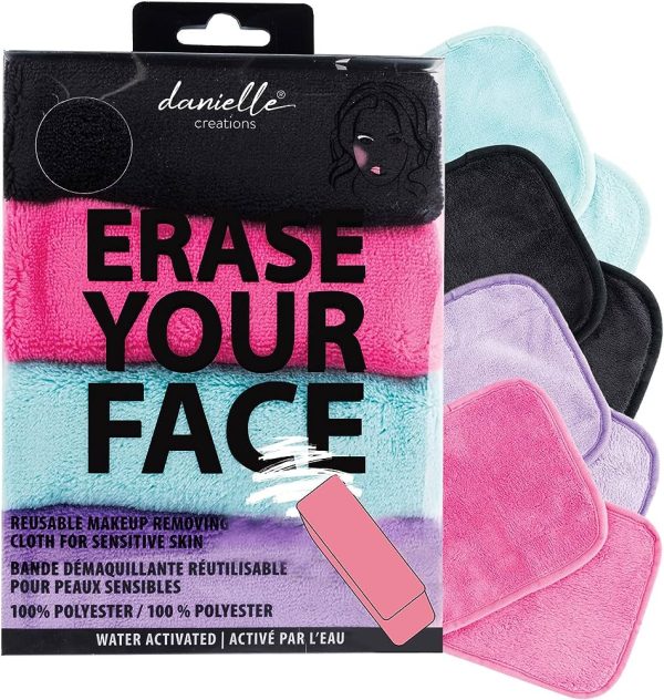 Make-up Removing Cloths 4 Count, Erase Your Face By Danielle Enterprises