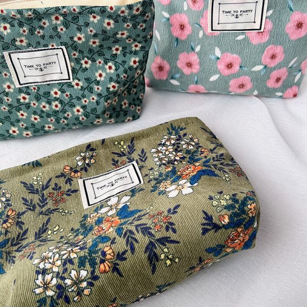 Makeup Bag Clutch Cosmetic Bags Retro Cosmetic Pouch Toiletry Travel