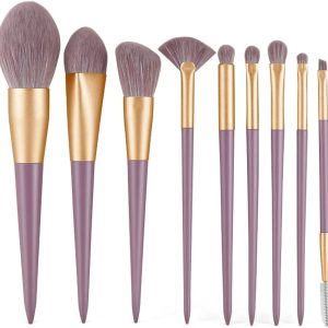 Makeup Brush Set, Premium Synthetic Fiber Make Up Brush Kit Powder Foundation