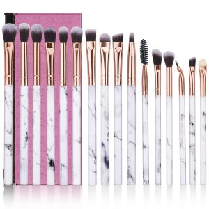Makeup Brushes DUAIU 16Pcs Premium Synthetic Eyeshadow brushes Eyebrow