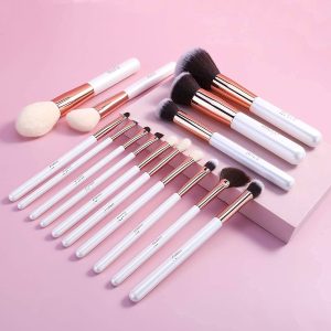 Makeup Brushes MSQ 15pcs Pro Rose Gold Makeup Brush Set