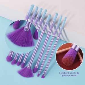 Makeup Brushes set Violet 12Pcs Professional tools Foundation Powder