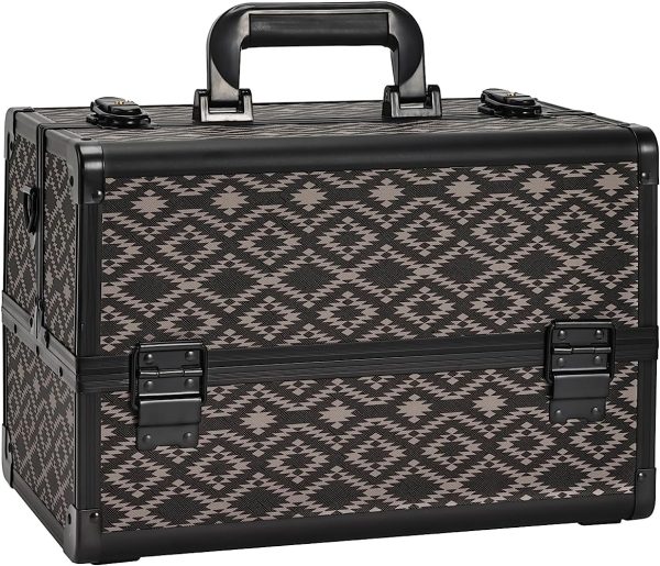 Makeup Case - Professional Portable Aluminum Cosmetic Storage Organizer