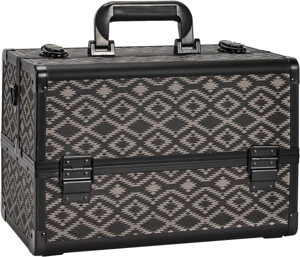 Makeup Case - Professional Portable Aluminum Cosmetic Storage Organizer