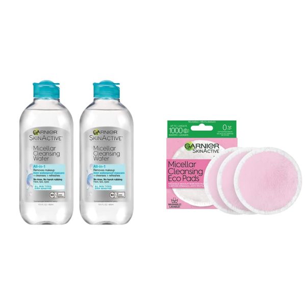 Makeup Remover Micellar Cleansing Wipes, Gentle for all Skin Types by Garnier