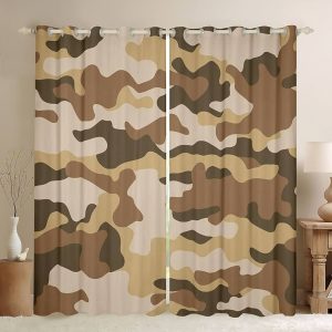 Manfei Camouflage Window Curtains