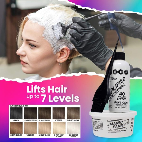 Manic Panic Flash Lightning Hair Bleach Kit - 40 Volume Cream Developer