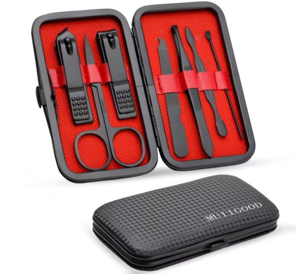 Manicure Pedicure Set Nail Clippers，MUIIGOOD Nail Care Kit Professional Travel
