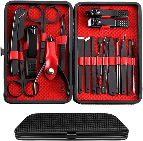 Manicure Set, Pedicure Kit, Nail Clippers, Professional Grooming Kit, Nail Tools