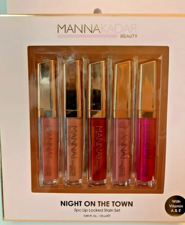Manna Kadar Cosmetics Deluxe Lip Locked Stain Gift Set