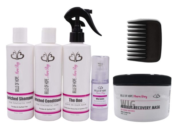 Mara Ray Luxury Hair Care Kits for Synthetic and Human Hair Wigs, Extensions
