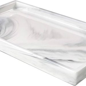 Marble Ceramic Decorative Tray Jewelry Counter Storage Organizer
