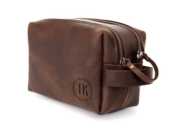 Marcorex Toiletry Bag for Men, Premium Leather Dopp Kit for Travel Accessories