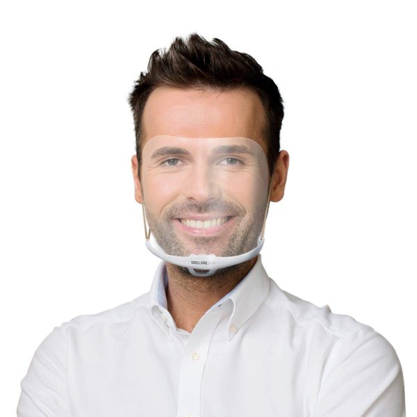 MASCARE SG4 1PLUS4 Anti-Fog & Antibacterial 'Transparent Sanitary Open Mask' for Dental