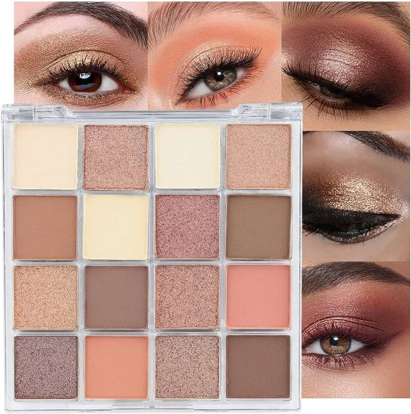 Matte Shimmer Eye Makeup Palette Natural Colors