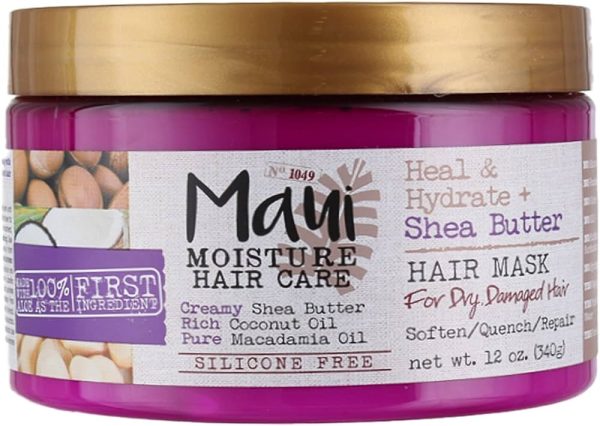 Maui Moisture Heal & Hydrate + Shea Butter Hair Mask, 12 Ounce