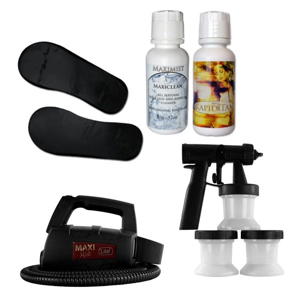 MaxiMist Lite Plus HVLP Spray Tanning System with Free 50 Pair Foot Protectors
