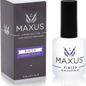 Maxus Nails Finito Top Coat Nail Polish, High Shine, Quick-Drying